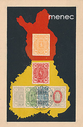 Postimerkki- ja kartta-aihe 14.1.1901 muistoksi 