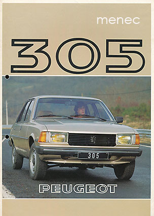Peugeot 305, esite 