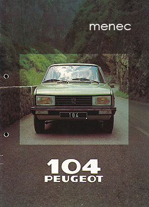 Peugeot 104, esite 