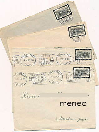 Postilähetyksiä, 4x Kyösti Kallion surumerkki 