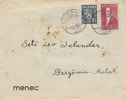 Postilähetys 1942, Simo as., Simon postisinetti 