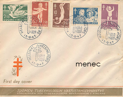 Tuberkuloosi 1947, FDC 