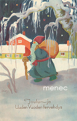 Wendelin, Martta - Joulupukki kylätiellä 