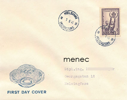 TUL:n juhla 1946, FDC 