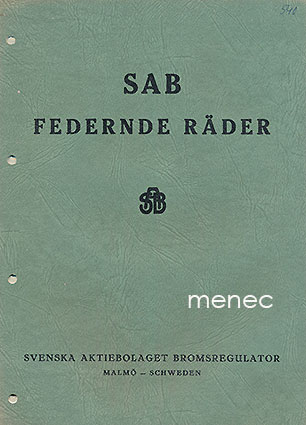 SAB federnde räder, esite 