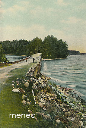 Punkaharju, pariskunta maasillalla, pysty versio 