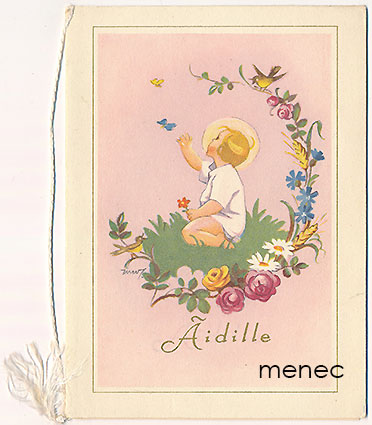 Wendelin, Martta - Lapsi ja kukkaseppele 