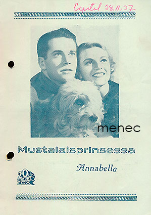 Mustalaisprinsessa, elokuvaesite 