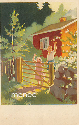 Wendelin, Martta - Tyttö ja poika kotiveräjällä 