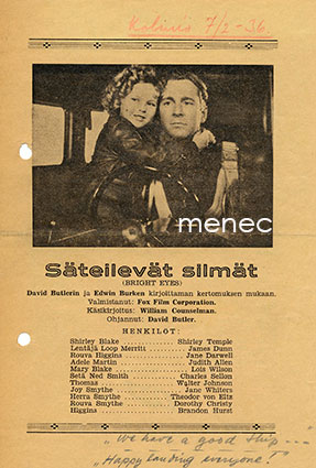 Säteilevät simät, elokuvamainos 
