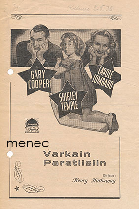 Varkain Paratiisiin, elokuvamainos 
