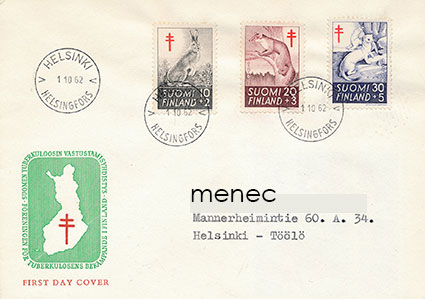 Tuberkuloosi 1962, FDC 