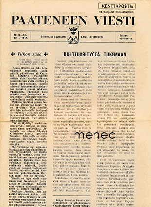 Paateneen viesti  1943,13