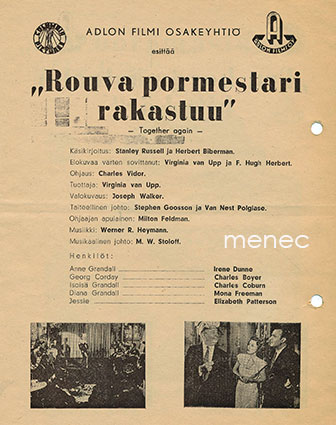 Rouva pormestari rakastuu, elokuvamainos 