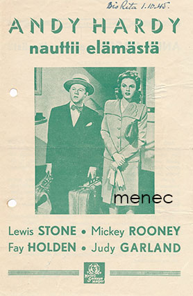 Andy Hardy nauttii elämästä, elokuvamainos 