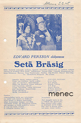 Setä Bräsig, elokuvaesite 