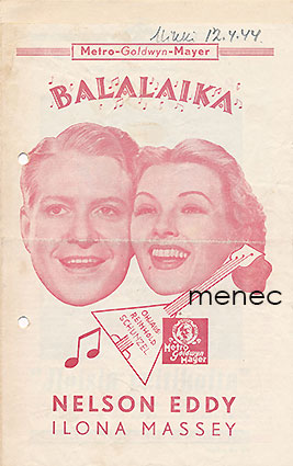 Balalaika, elokuvaesite 