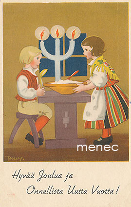 Wendelin, Martta - Tyttö ja poika puurolla 