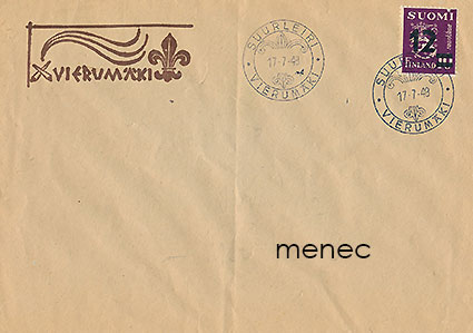 Vierumäki, Suurleiri 1948, kuori ja leima 