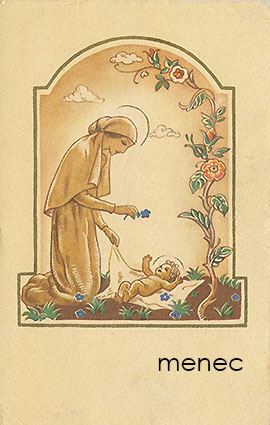 Wendelin, Martta - Maria ja Jeesus-lapsi, taittokortti 
