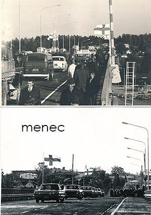 Savonlinna, Kyrönsalmen sillan avajaiset 1.10.1968, 2 korttia 