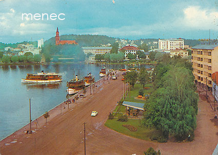 Savonlinna, näkymä Tottin tornista sataman suuntaan 