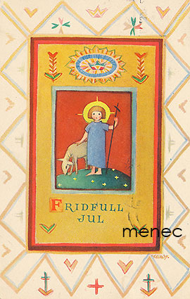 Wendelin, Martta - Jeesus-lapsi ja lammas 