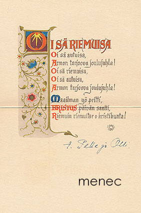 Wendelin, Martta - Oi sä riemuisa 