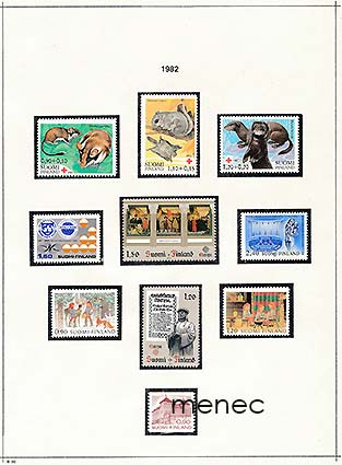 Vuoden 1982 postimerkit, 28 kpl 