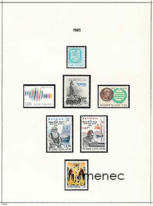 Vuoden 1985 postimerkit, Suomi ja Ahvenanmaa, 27+6 kpl 