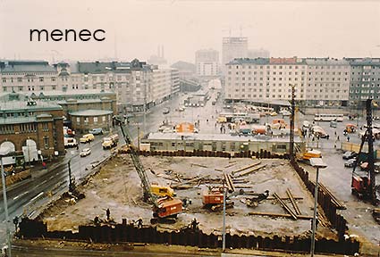 Helsinki, metrotyömaa 1977 