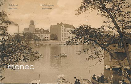 Helsinki, Siltasaari, veneilijöitä 
