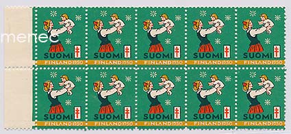 Joulumerkki 1950, 10-lö 