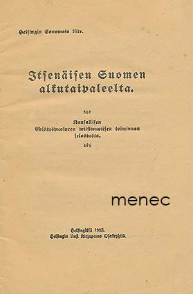 Itsenäisen Suomen alkutaipaleelta 