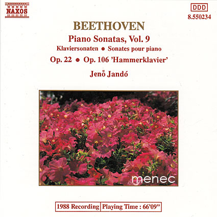 Beethoven, Ludwig van & Jandó, Jenö - Piano Sonatas, Vol. 9 