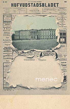 Helsingin yliopisto / Hufvudstadtsbladet, korukortti, FDC 