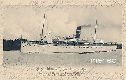 S/S Wellamo, Capt. Arthur Lindfors 