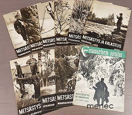 Metsästys ja kalastus 1942/1-8, 10-12 [10 vol.]  1940,11