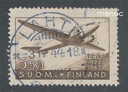 Aeron 20-vuotisjuhla 1944, 2,75 mk, loisto 