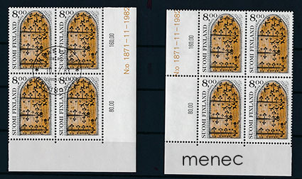 Yleismerkit 1983, 1,80 ja 8,00, nelilöt, 4 kpl 