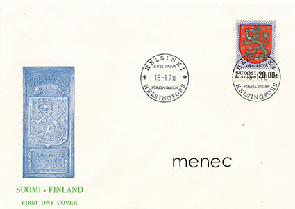 Yleismerkki 1978, 20 mk, FDC 