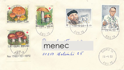 Europa 1980, F. E. Sillanpää & A. I. Virtanen, FDC 