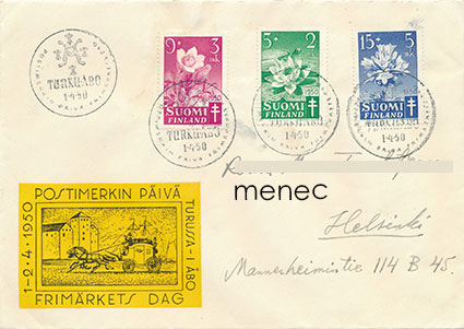 Tuberkuloosi 1950, FDC 