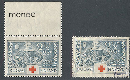 Punainen Risti 1934, 2,50+0,25 mk, 2 kpl 
