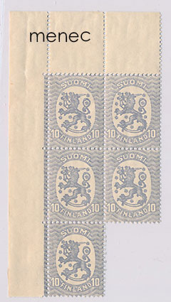 Saarisen malli 1926 0,10 mk, 5 kpl 