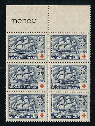Punainen Risti 1937, 3,5+0,35, kuusilo 