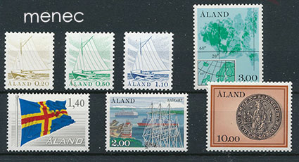 Ahvenanmaa, ensimmäiset merkit 1.3.1984 