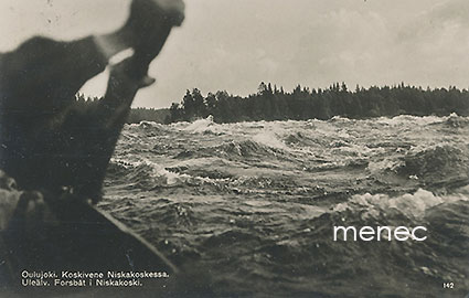 Oulujoki, koskivene Niskakoskessa 