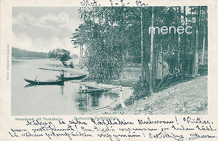 Punkaharju, rantanäkymä, kalastaja 