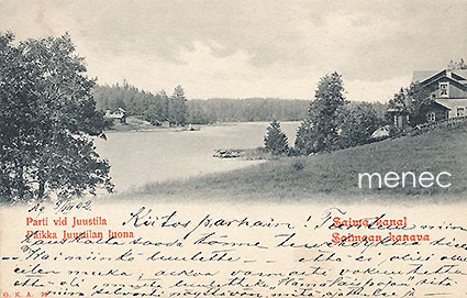 Saimaan kanava, paikka Juustilan luona, maataloja 